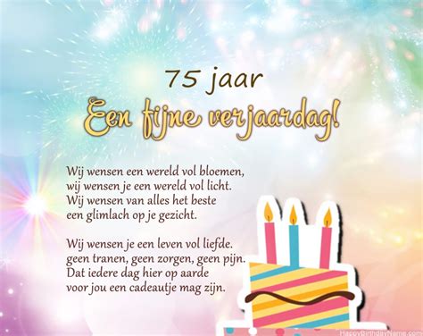 spreuken voor 75 jarige|Verjaardagswensen 75 jaar. Gefeliciteerd en felicitatie teksten.